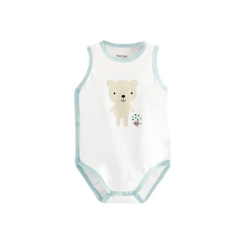 

Jumpsuit Baby Romper Summer Cotton Animal Sleeveless Cartoons Newborn Boy Romper Unisex Mamelucos Para Bebe Bodysuits BE50BR