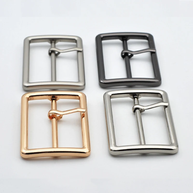 Meetee 5pcs 20-50mm Metal Pin Buckle Bag Strap Webbing Adjust Hook Decoration Clasp DIY Belt Buckle Garment Accessories YK414