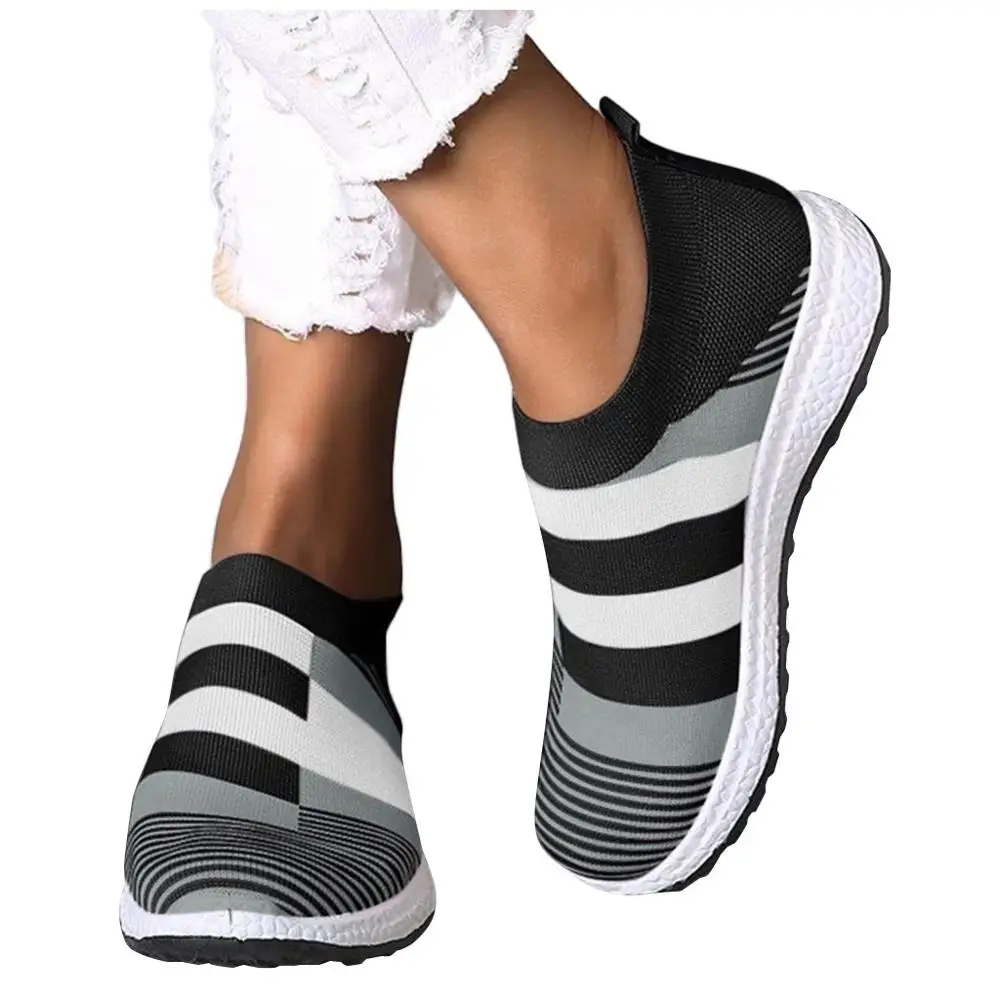 

Fashion Sneakers Women Walking Shoes Vulcanized Socks Shoes Ladies Casual Basket Femme Slip-On Trianers Tenis feminino Plus Size