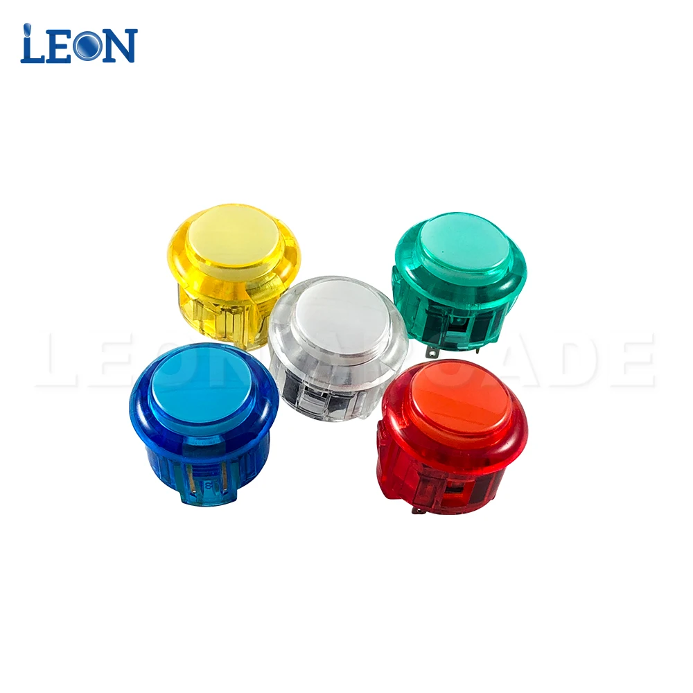 10 Pcs Transparent Arcade Button No Led  Jamma Arcade Diy Arcade Kit For Pandora Box 3d Wifi Sanwa OBSF-30 OBSC-30 OBSN-30