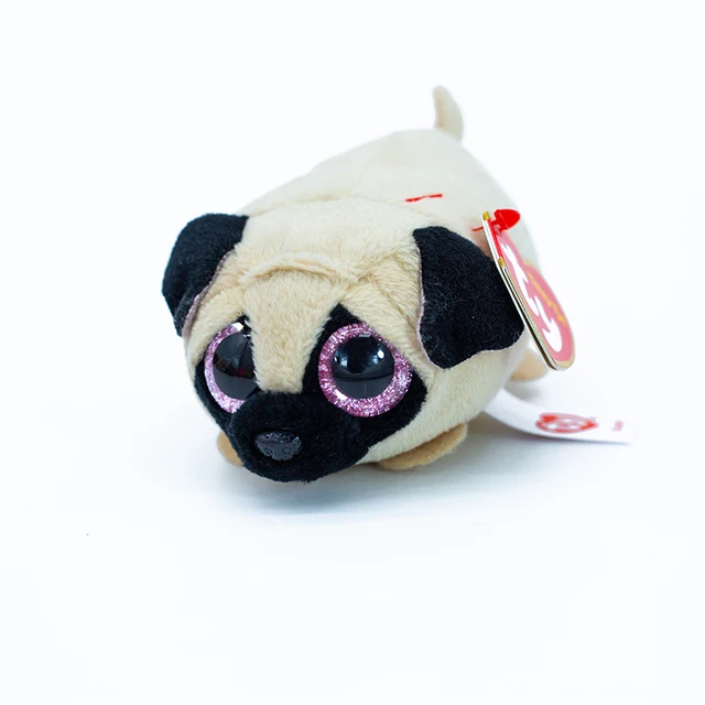 Ty Big Eyes Cute Ragdoll Plush Toy Mobile Phone Screen Wipe Mouse Crocodile Unicorn Owl Collection Doll Boy Girl Birthday Gift Beige