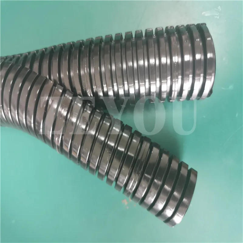 1 meter ID12.8*OD18.7mm PA Nylon double deck split corrugated tube for wire and cable protection