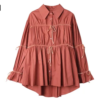 

Shirts and Blouses Plus Size Cotton Women Casual Oversized Summer Spring 2020 Shirts & Blouses Lady Plus Size Cotton Shirts