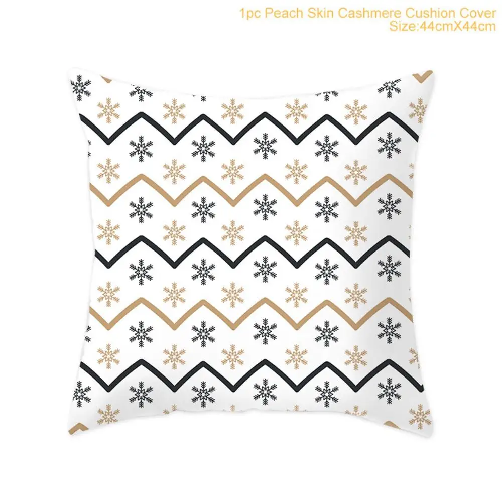 Xmas Pillowcase 33 Рождественская наволочка из хлопка зеленого и черного цвета с горячей штамповкой, Рождественский Декор для дома, декор для рождественской вечеринки, Новогодняя - Цвет: Xmas Pillowcase 33