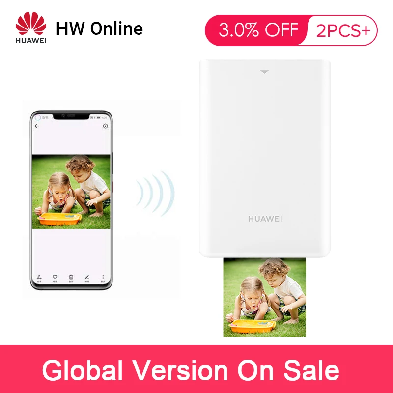 Карманный фотопринтер Huawei мобильный телефон мини DIY фото 300 точек/дюйм 4 1 Bluetooth