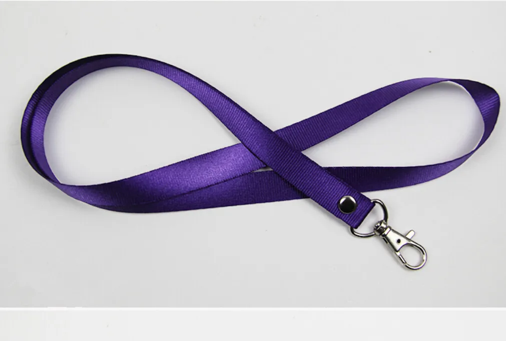 Ремень безопасности отрыва для мобильного телефона USB держатель Бейджа с указанием имени и удостоверения ключей металлический зажим 1 шт. шейный ремень - Цвет: Purple
