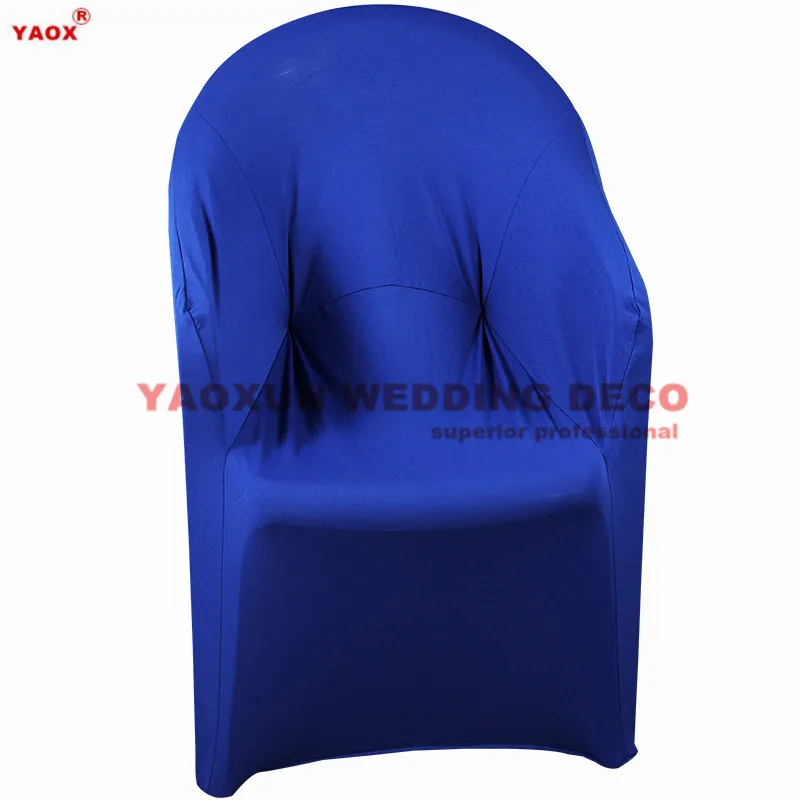 5pcs Sold Plastic Lycra Spandex Arm Chair Cover Wedding Chair Covers