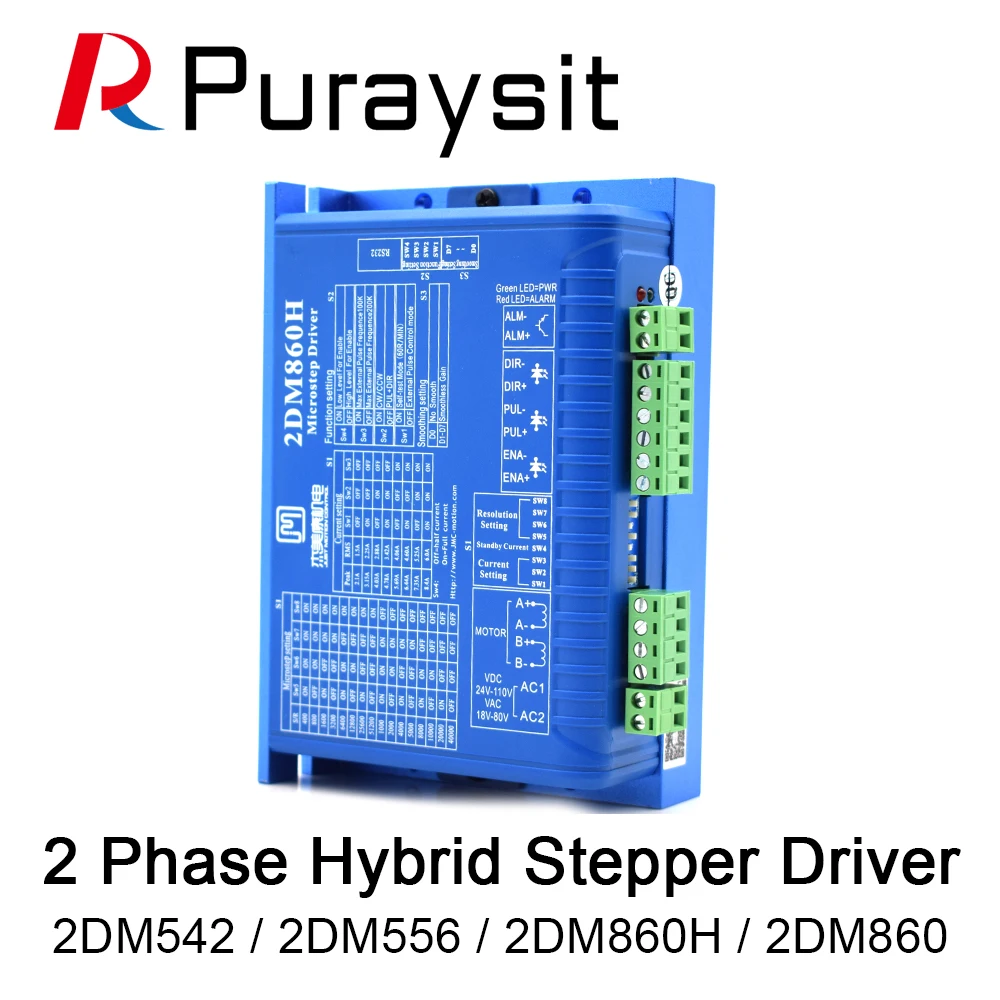 

Puraysit JMC 2DM542-06 2DM542 2DM420 2DM556 2DM860H 2DM860 2 Phase Hybrid Stepper Motor Driver