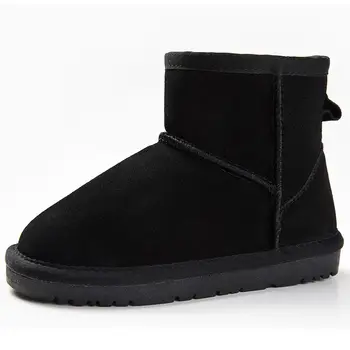 

Children's Snow Boots Winter 2020 New Genuine Leather Short Boots Boys' And Girls' Medium And Large Children Velvet Boots