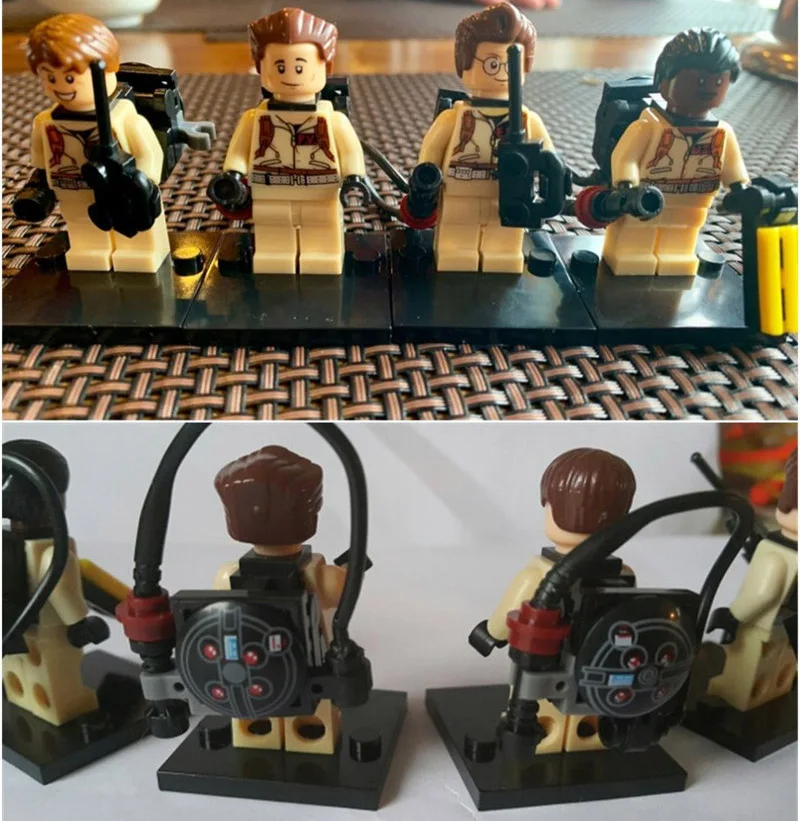 

4pcs/set Super Heroes Ghostbusters Raymond Stantz Peter Venkman Model Figure Building Blocks Toys For Children Christmas Gifts