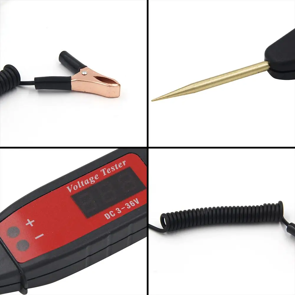 Universal 5-36V Car LCD Digital Circuit Tester Voltage Meter Pen Car Circuit Scanner Power Probe Au
