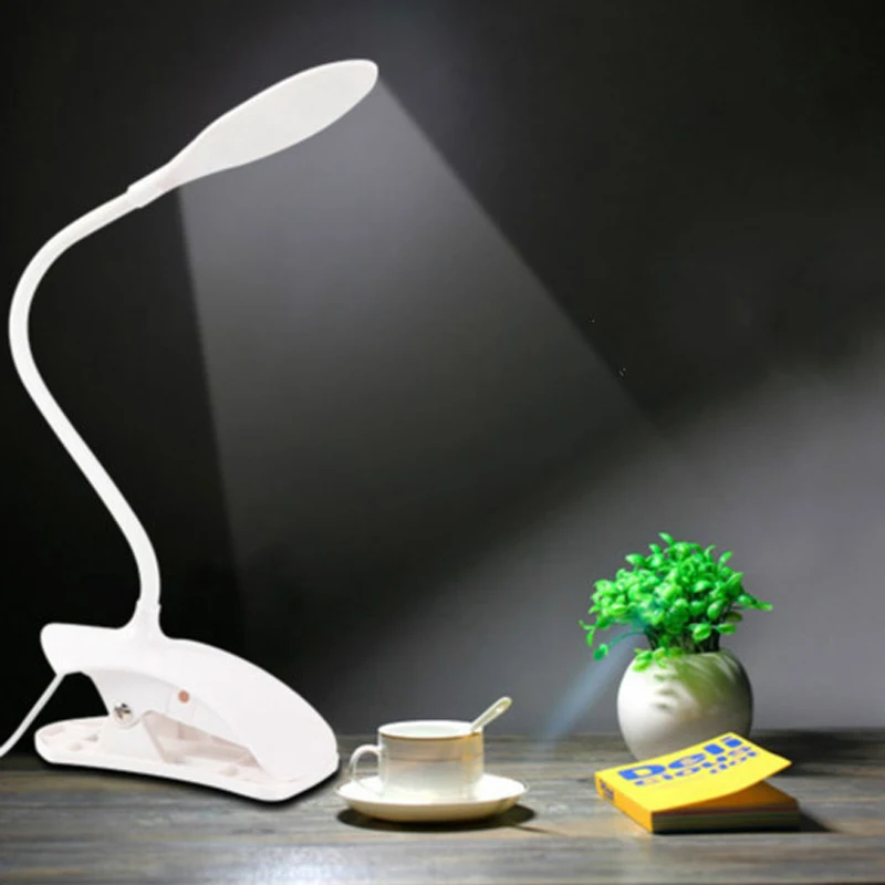 

Clip Holder USB Led Desk Lamp Flexible Table Lamp Eye Protection Bedside Lamp Book Light for the Living Room Home Decoration