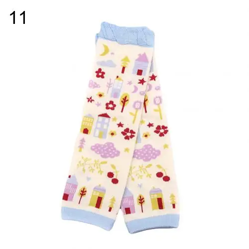 Очень удобная одежда из высококачественного материала гетры для малышей с рисунком оленя и цветочным принтом и Эйфелевой башней носки до колена - Цвет: 11
