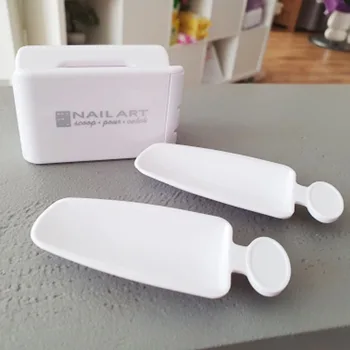 

1 Pc Portable Dipping Powder Recycling Tray Nail Glitter Rhinestones Storage Box Tray Plastic Case Holders Tools Equipment Tr#34