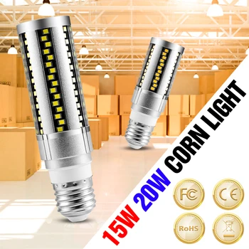 

WENNI E27 LED Bulb 220V LED Lamp 15W 20W Corn Bulb LED Light 110V Lampara No Flicker Light 2835 Bombillas Candle Lamp For Indoor