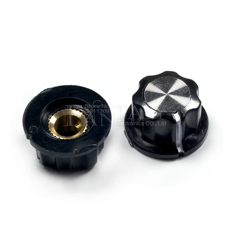 Potentiometer Knobs 10pcs MF-A01 6.0MM bakelite potentiometer 19.5MM diameter with RV16 hole 3.2MM