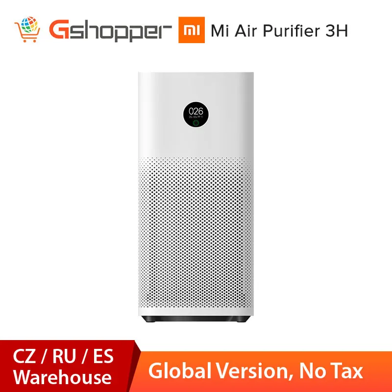 Global Version Xiaomi Mi Air Purifier 3H Sterilizer Addition Formaldehyde Wash Cleaning Intelligent Household Air Virus|Air Purifiers| - AliExpress