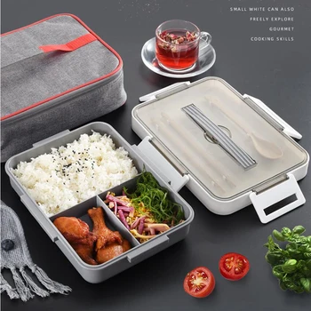 

Portable 304 Stainless Steel Lunch Box 2020 New Hot Japanese Style Compartment Bento Box Kitchen Leakproof Food Container