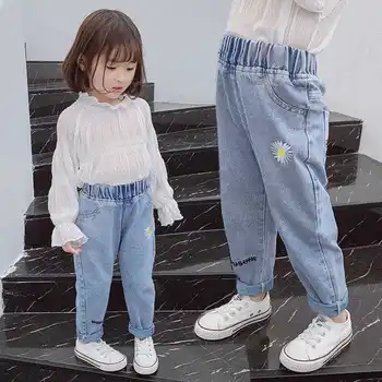 

High Waist Jeans Female Baochun Summer Little Daisy Kids Pants New Western Style Loose Girls Jeans