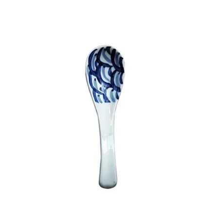 Spoon C NIMITIME, японский стиль, глазурь, цветной, расписанный на пару, яйцо, маленькая суповая миска с крышкой десертный ужин, миска, Бытовая Посуда - Цвет: Spoon C