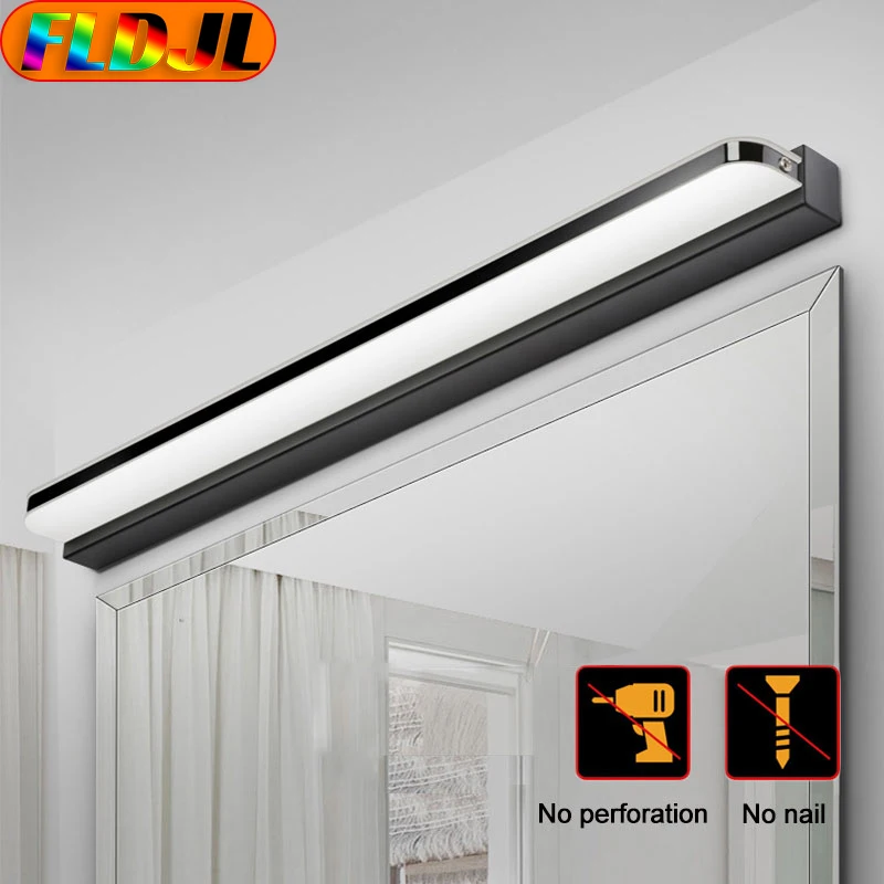 

Modern Bathroom Light Stainless Steel LED Mirror Light 7/9/12/14/16/20/24W Makeup Wall Lamp Vanity Lighting Fixtures Mirror Lamp
