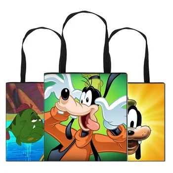 

Women's Tote Bag Large Beach Handbags Shopper Printed Goofy Polyester Bag Reusable Ladies Designer Shopping Bags Eco Foldable Z4
