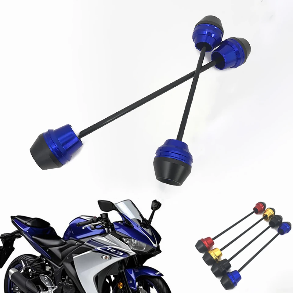 

Motorcycle Front And Rear Wheel Fork Axle Sliders Cap Crash Protector For Yamaha YZF R3 R25 ABS YZF-R3 YZF-R25 2015-2020