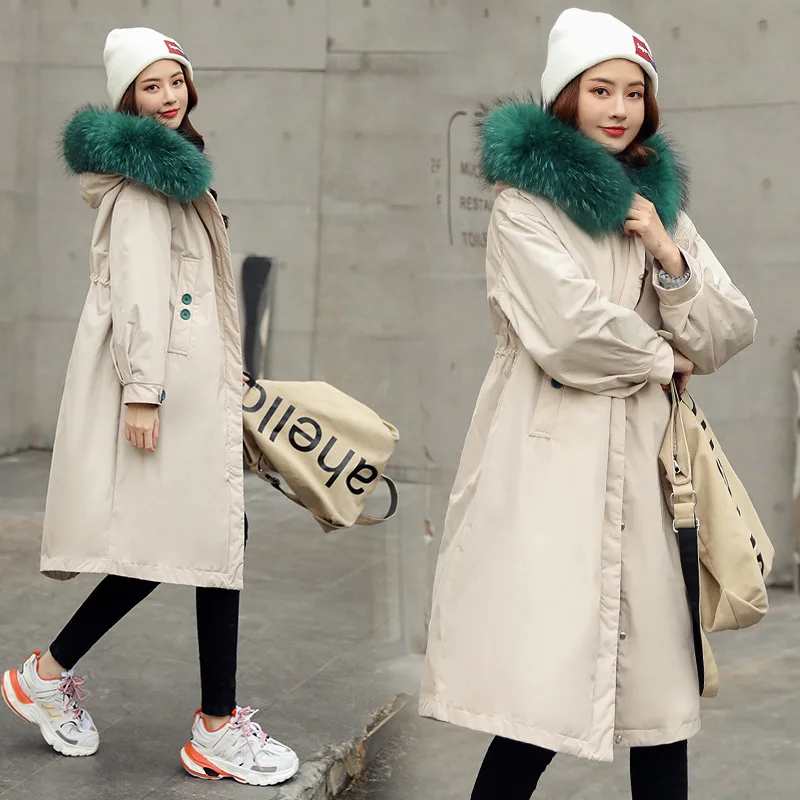 

Down Jacket Cotton-padded Clothes Women's Mid-length Cotton-padded Jacket 2019 New Style Winter Korean-style Students Loose-Fit