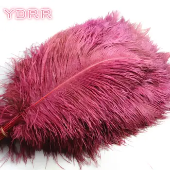

20 pcs Factory hot-selling wedding feathers snow white ostrich feather plumes dyed grey color feather for party decorative vest