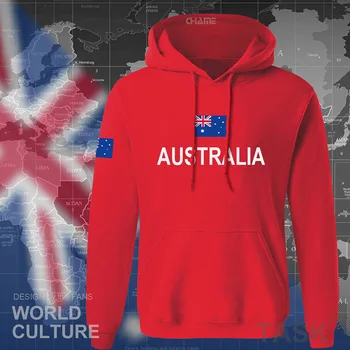

World Culture Australia National Flag Mens Hoodie Print Casual Style Hoodies Streetwear Fleece Regular Sweatshirt Men Hoodies