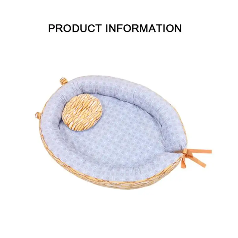 Новорожденная детская кроватка переносная люлька ворс кроватка противоскользящая колыбель с подушкой необходимые бытовые Детские принадлежности для отдыха