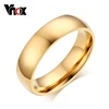 Vnox-bague de mariage classique pour hommes et femmes, bijoux en acier inoxydable, 6mm et 8mm de largeur ► Photo 1/6
