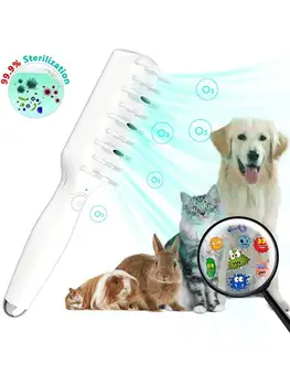 

Newest Electric Comfortable Pet Deodorization Grooming Comb ABS Plastic Dog Durable Cat Odor Eliminator Brush For Pet Universal