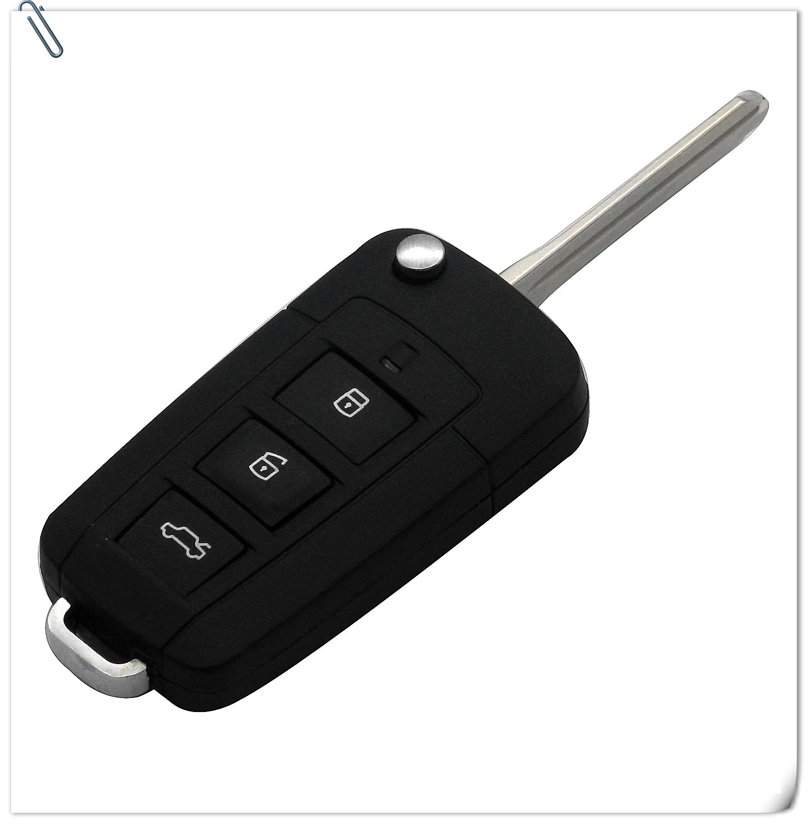Чехол для ключей jingyuqin Fob для hyundai Elantra Sonata Santa для Kia Carens с правым лезвием, модифицированный пустой чехол для ключа