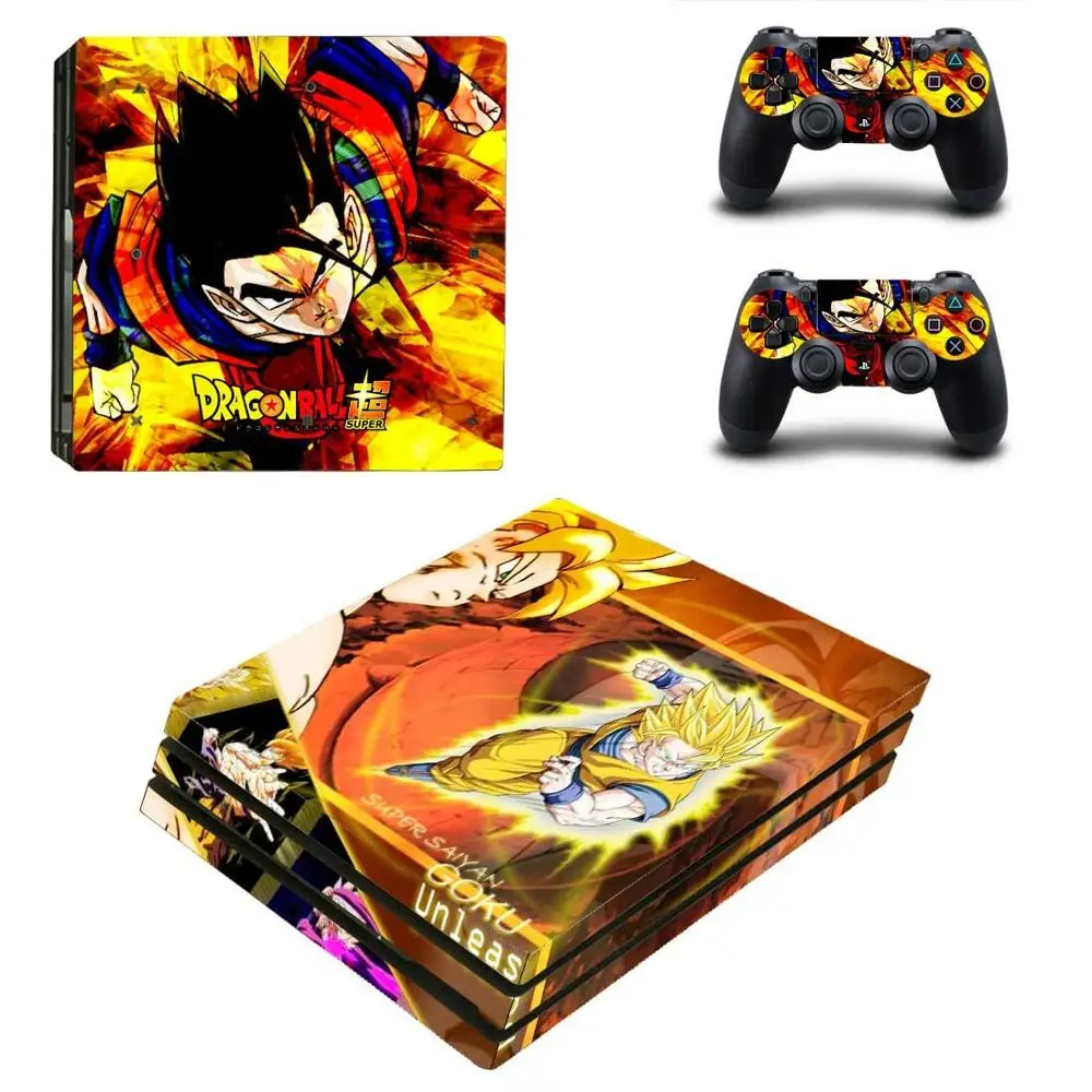 Dragon Ball Z PS4 Pro Stickers Play station 4 Skin Sticker Decal Cover For PlayStation 4 PS4 Pro Console& Controller Skins