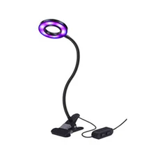 Светодиодный светильник для выращивания 5 в 10 Вт, USB источник питания, настольные лампы для выращивания в помещении, 18 бусин с гибкой кромкой и пружинным зажимом