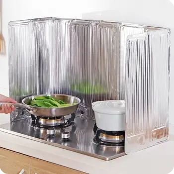 

JM8146 Magnetic Stove Oil Baffle Heat Resistant Protective Board Kitchen Tool Splash-Proof Protection Screen Kichen Accessories