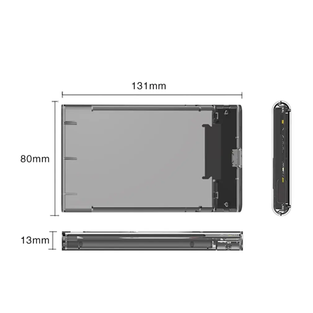 Высокоскоростной USB 3,0 на SATA Мобильный жесткий диск Корпус 2," корпус SSD, HDD инструмент твердотельный жесткий диск коробка