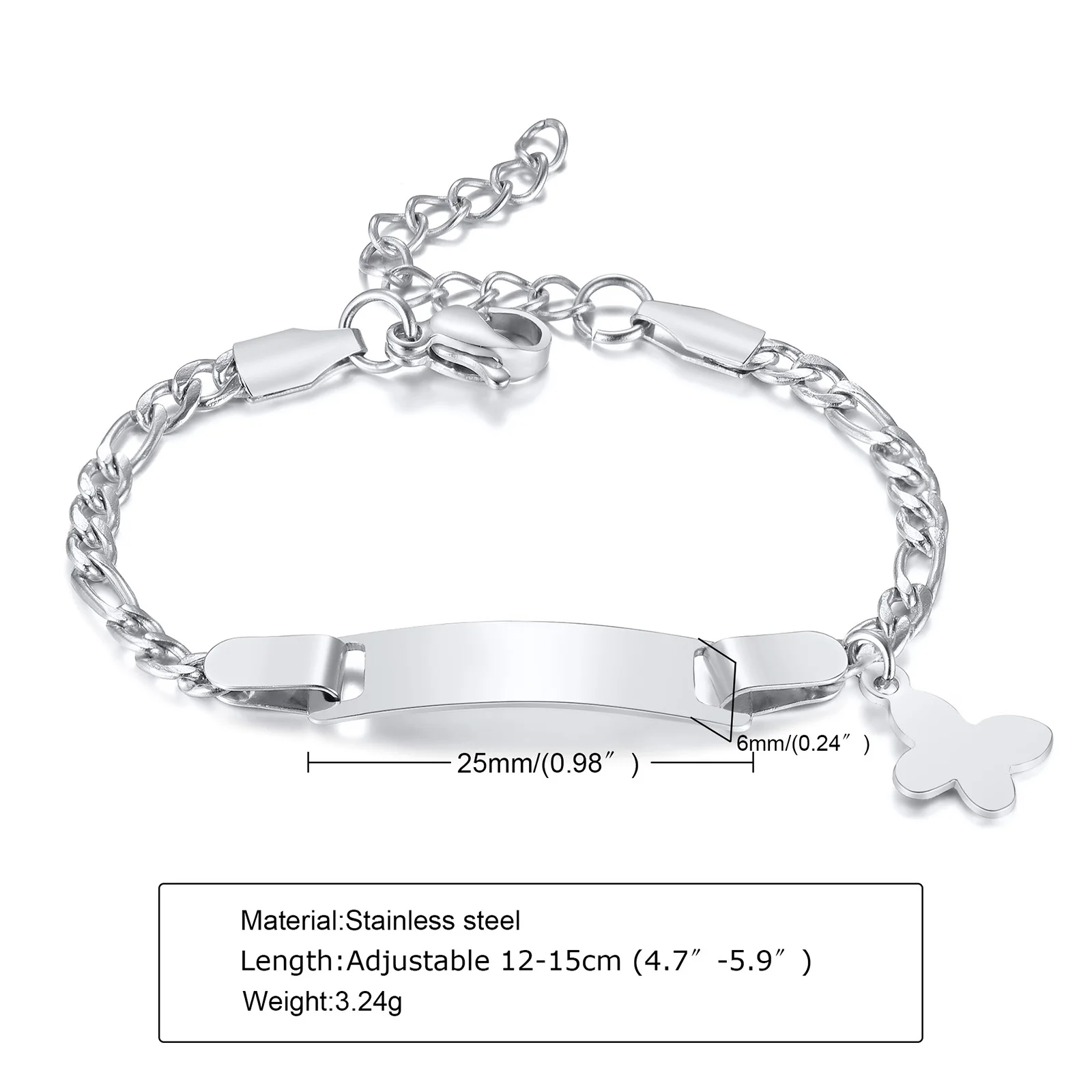 Bracelet De Nom De Bébé Personnalisé Pour Cadeau