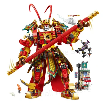 

Creator Journey to the West Monkey King Warrior Mech Classic Movie Model Building Blocks Sets Bricks For Children Toys New 2020