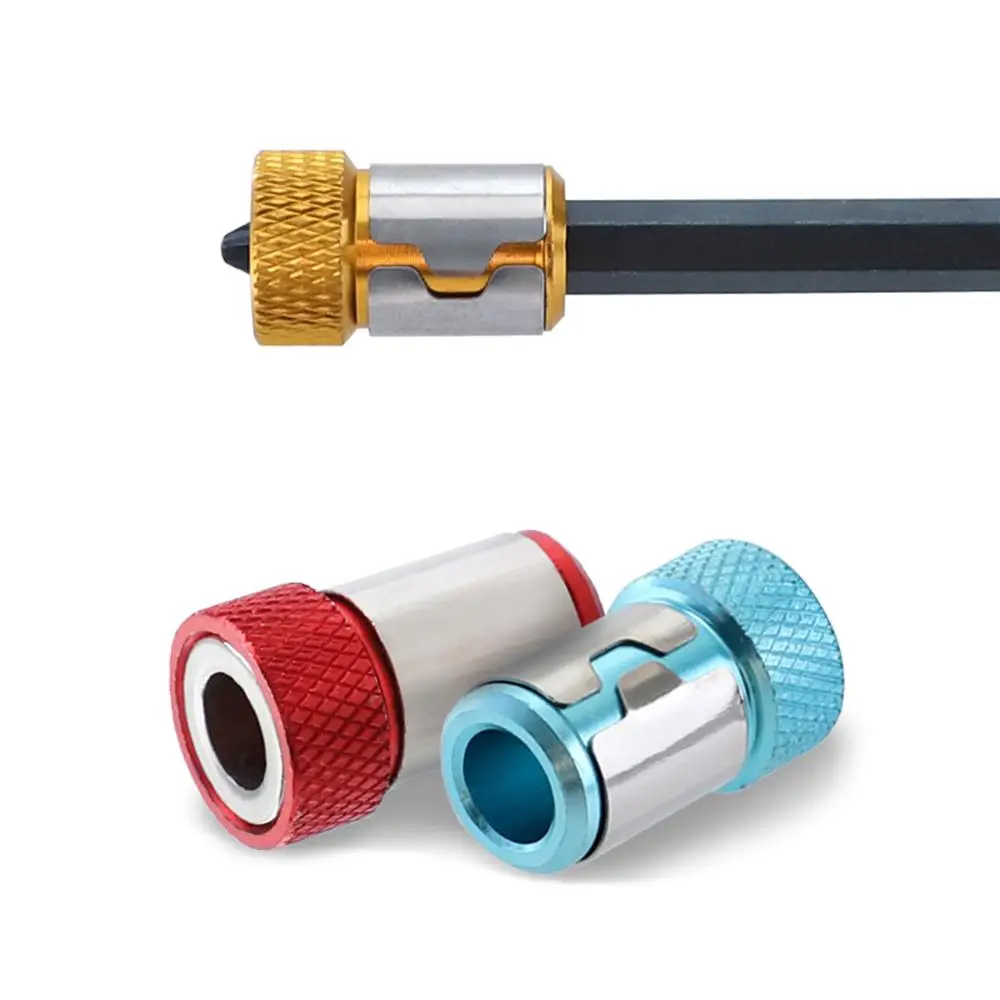 Magnetic Drill Bit Holder 1/4" Screwdriver Magnetic Ring S2 Alloy Steel Removable Hex Electric Screwdriver Bit 35FM11