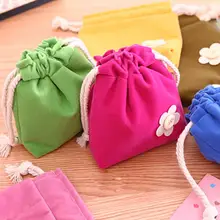 Сумка для хранения на шнурке для дома, путешествий, многофункциональное нижнее белье, сумка для хранения ювелирных изделий, многоразовые подарочные пакеты с цветочным декором