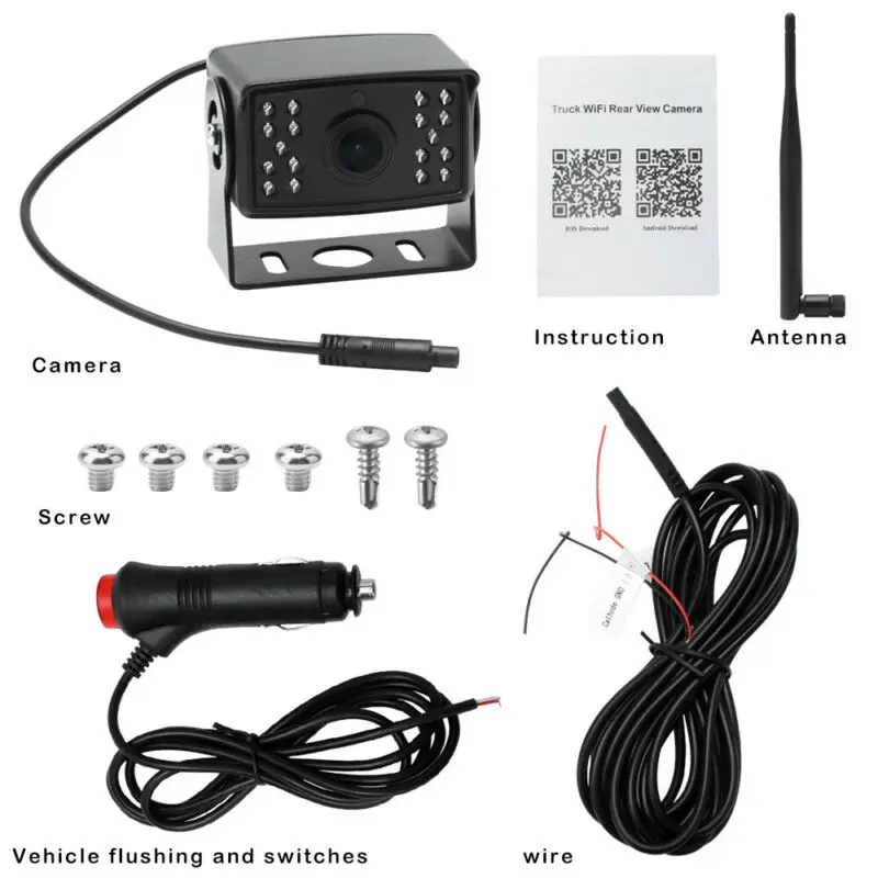 

WiFi Wireless Smart Car Rear View Night Vision Motor Bus Truck Reverse Camera