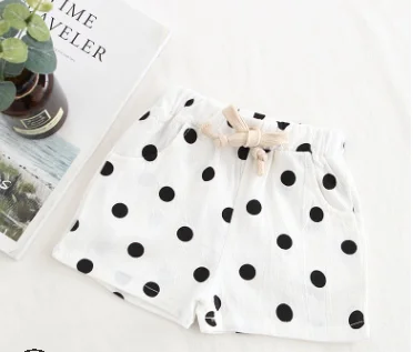 

Baby Toddler Girls Casual Shorts, Polka Dots Bloomer Drawstring Elastic Waist Short Pants Bottoms