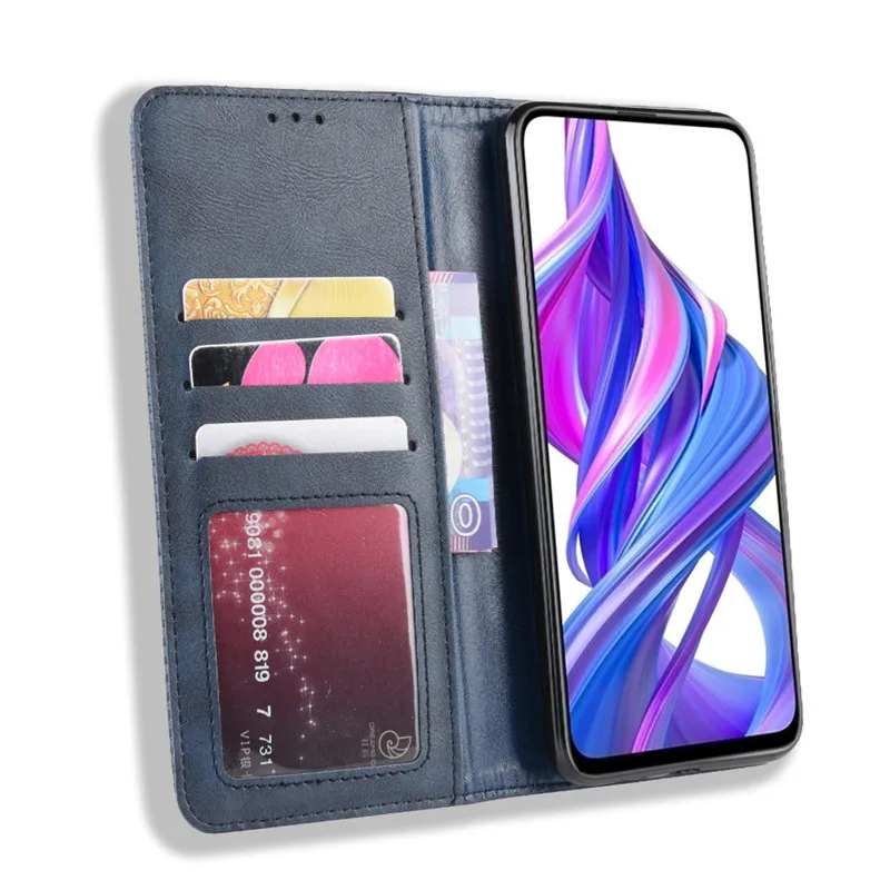 Флип-чехол Honor 9X, Роскошный чехол для телефона из искусственной кожи для huawei Honor 9X HLK-LX1 HLK-L21 9 X Pro Honor9X, задняя крышка