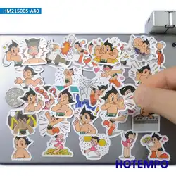 Máquina de dibujos animados para niños, Robot divertido de Anime, Mini pegatinas de álbum de recortes diario para niños, juguetes, papelería DIY, teléfono, portátil, pegatina, 40 piezas