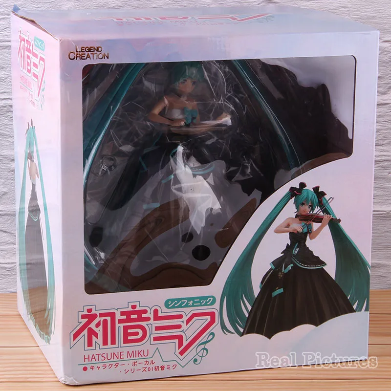 with retail box Vocaloid Hatsune Miku Symphony Ver. 1/8 Масштаб ПВХ Мику Хацунэ Фигурки Коллекционная модель игрушки подарок - Цвет: with retail box