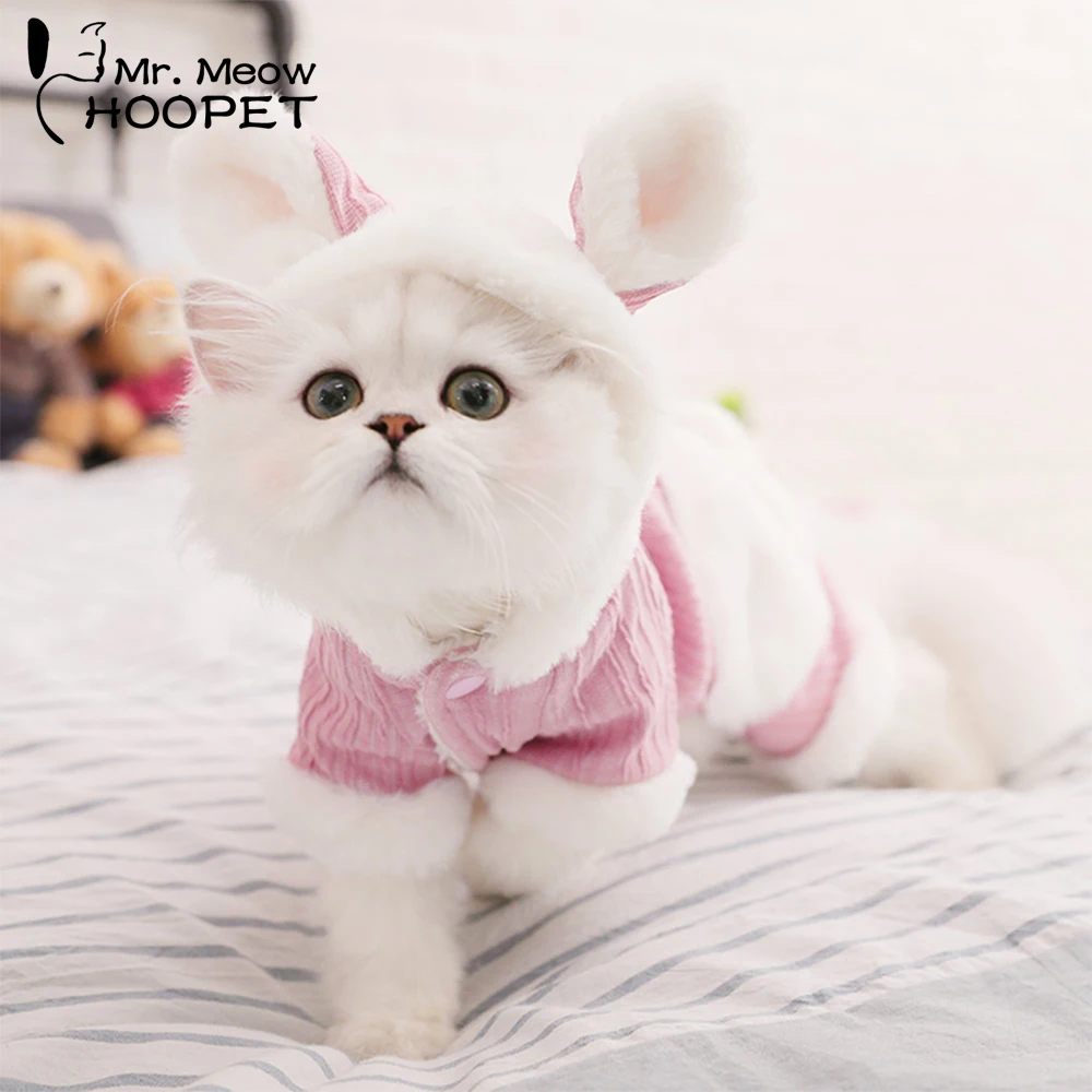 Hoopet Одежда для кошек зимние куртки костюмы щенков одежда собак худи котят наряды|