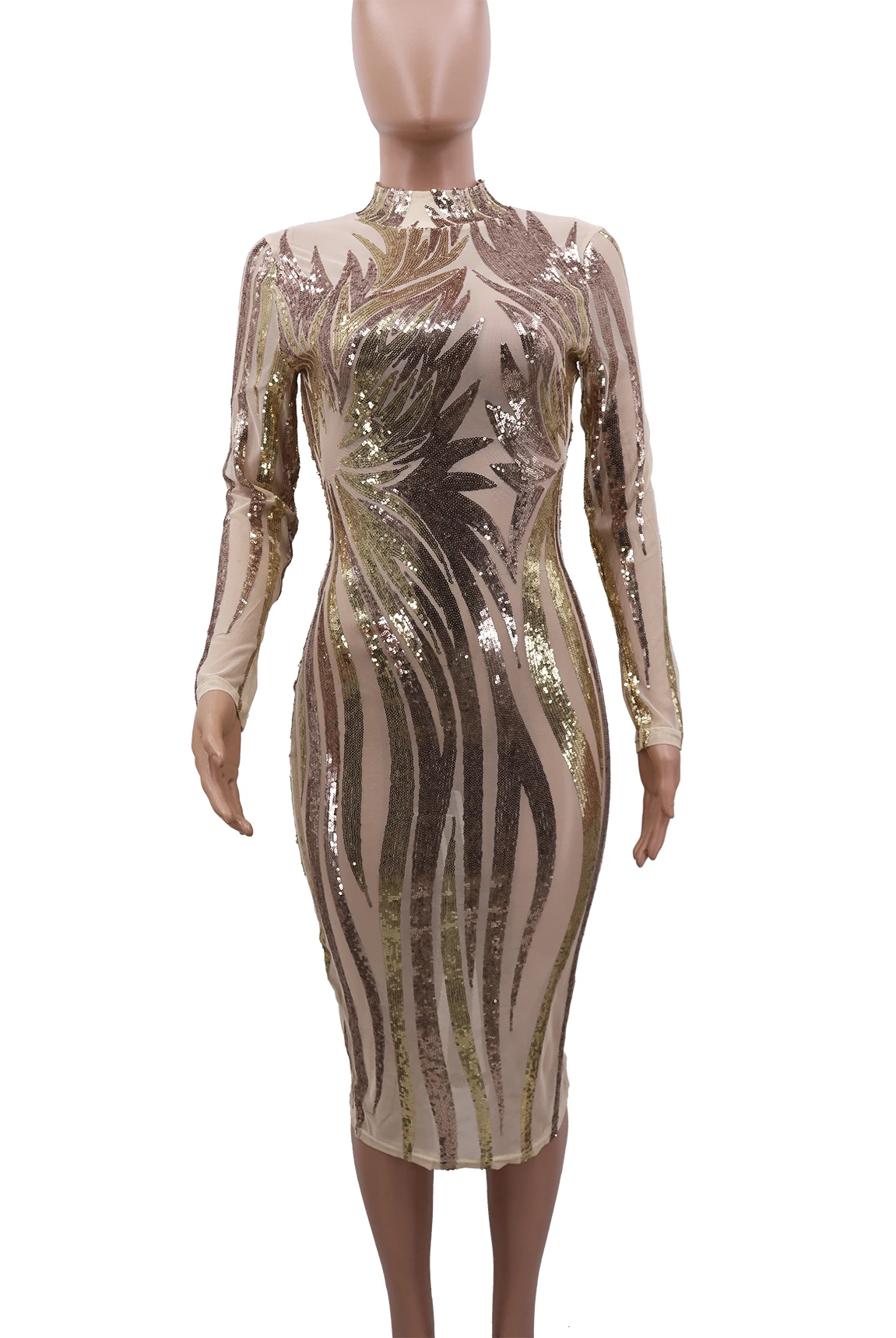 CM. YAYA, женское осенне-зимнее облегающее платье с длинным рукавом и круглым вырезом, расшитое блестками, сексуальные модные вечерние платья миди для ночного клуба, платья CY8201