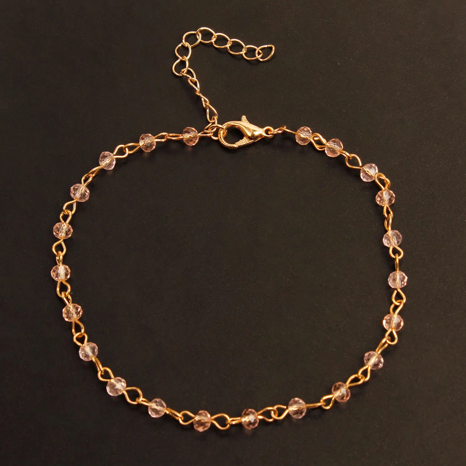 

2018 New Style Popular Beach Anklet Women's Simple Crystal Anklet Europe And America